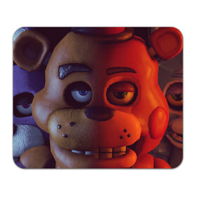 Коврик прямоугольный с принтом Five Nights at Freddy`s в Петрозаводске, натуральный каучук | размер 230 х 185 мм; запечатка лицевой стороны | 