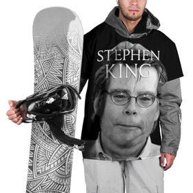 Накидка на куртку 3D с принтом Стивен Кинг - Король ужасов в Петрозаводске, 100% полиэстер |  | король ужасов | писатель | триллер | ужасы