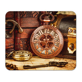 Коврик прямоугольный с принтом Старинные часы в Петрозаводске, натуральный каучук | размер 230 х 185 мм; запечатка лицевой стороны | Тематика изображения на принте: время | ключ | старинное | часы
