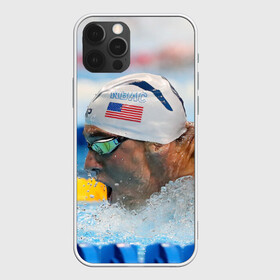Чехол для iPhone 12 Pro с принтом Майкл Фелпс в Петрозаводске, силикон | область печати: задняя сторона чехла, без боковых панелей | swimming | бассейн | олимпиада | плавание | пловец | рио | фелпс
