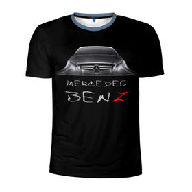 Мужская футболка 3D спортивная с принтом Мерседес Бенц в Петрозаводске, 100% полиэстер с улучшенными характеристиками | приталенный силуэт, круглая горловина, широкие плечи, сужается к линии бедра | mercedes benz | авто | автомобиль | машина | мерседес