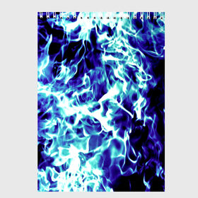 Скетчбук с принтом Огненный в Петрозаводске, 100% бумага
 | 48 листов, плотность листов — 100 г/м2, плотность картонной обложки — 250 г/м2. Листы скреплены сверху удобной пружинной спиралью | дым | огонь | пожар