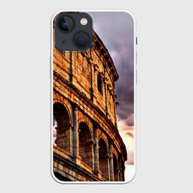 Чехол для iPhone 13 mini с принтом Колизей в Петрозаводске,  |  | архитектура | италия | колизей | отпуск | путешествие | развалины | туризм | турист