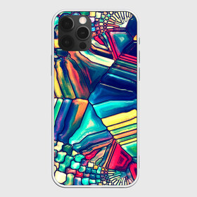 Чехол для iPhone 12 Pro Max с принтом Block mosaic в Петрозаводске, Силикон |  | мозаика | новый | разноцветный