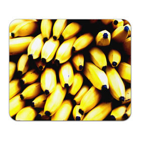 Коврик прямоугольный с принтом Бананы в Петрозаводске, натуральный каучук | размер 230 х 185 мм; запечатка лицевой стороны | еда | желтый | фрукты