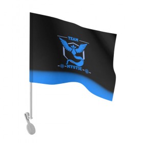 Флаг для автомобиля с принтом Team Mystic в Петрозаводске, 100% полиэстер | Размер: 30*21 см | go | mystic | pokemon | team | покемон