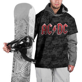 Накидка на куртку 3D с принтом AC/DC в Петрозаводске, 100% полиэстер |  | ac dc | acdc | rock | ангус янг | рок