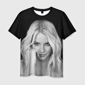 Мужская футболка 3D с принтом Бритни Спирс в Петрозаводске, 100% полиэфир | прямой крой, круглый вырез горловины, длина до линии бедер | Тематика изображения на принте: britney spears | звезда | знаменитость | музыка | певица