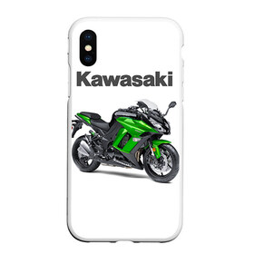 Чехол для iPhone XS Max матовый с принтом Kawasaky Ninja 1000 в Петрозаводске, Силикон | Область печати: задняя сторона чехла, без боковых панелей | kawasaky