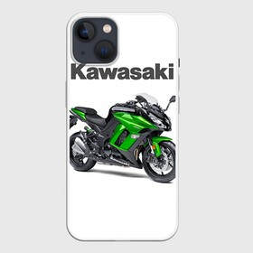 Чехол для iPhone 13 с принтом Kawasaky Ninja 1000 в Петрозаводске,  |  | kawasaky