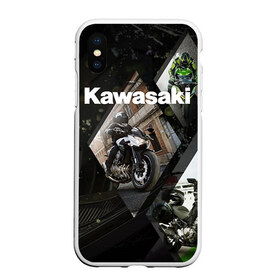 Чехол для iPhone XS Max матовый с принтом Kawasaky в Петрозаводске, Силикон | Область печати: задняя сторона чехла, без боковых панелей | kawasaky