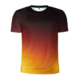 Мужская футболка 3D спортивная с принтом Градиент в Петрозаводске, 100% полиэстер с улучшенными характеристиками | приталенный силуэт, круглая горловина, широкие плечи, сужается к линии бедра | коричневый