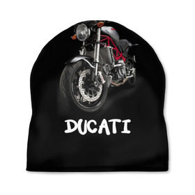 Шапка 3D с принтом Ducati в Петрозаводске, 100% полиэстер | универсальный размер, печать по всей поверхности изделия | ducati | дукати | мото | мотогонки | мотоспорт | мотоцикл