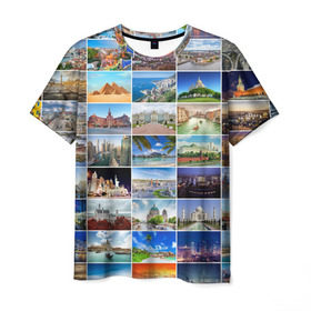 Мужская футболка 3D с принтом Путешественник в Петрозаводске, 100% полиэфир | прямой крой, круглый вырез горловины, длина до линии бедер | азия | берлин | вегас | венеция | воспоминания | города | достопримечательности | европа | египет | калифорния | каникулы | лондон | милан | москва | ностальгия | нью йорк | отдых | отпуск | память