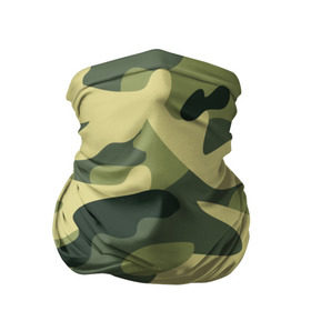 Бандана-труба 3D с принтом Зелёный камуфляж в Петрозаводске, 100% полиэстер, ткань с особыми свойствами — Activecool | плотность 150‒180 г/м2; хорошо тянется, но сохраняет форму | camouflage | green camouflage | зеленый камуфляж | камуфляж