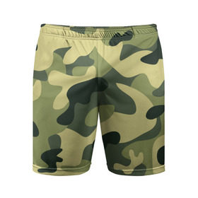 Мужские шорты 3D спортивные с принтом Зелёный камуфляж в Петрозаводске,  |  | camouflage | green camouflage | зеленый камуфляж | камуфляж