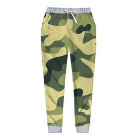 Женские брюки 3D с принтом Зелёный камуфляж в Петрозаводске, полиэстер 100% | прямой крой, два кармана без застежек по бокам, с мягкой трикотажной резинкой на поясе и по низу штанин. В поясе для дополнительного комфорта — широкие завязки | camouflage | green camouflage | зеленый камуфляж | камуфляж