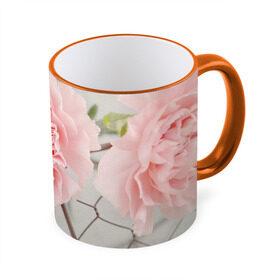 Кружка 3D с принтом Розовый цветок в Петрозаводске, керамика | ёмкость 330 мл | Тематика изображения на принте: женская | природа | растения | розовый | цветок | цветы