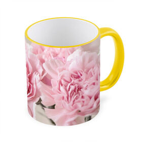 Кружка 3D с принтом Розовый цветок 5 в Петрозаводске, керамика | ёмкость 330 мл | Тематика изображения на принте: розовый | цветок | цветы