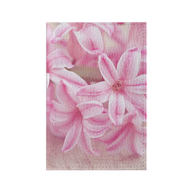 Обложка для паспорта матовая кожа с принтом Нежные цветочки в Петрозаводске, натуральная матовая кожа | размер 19,3 х 13,7 см; прозрачные пластиковые крепления | розовый | цветок | цветы