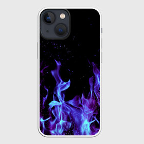 Чехол для iPhone 13 mini с принтом Синий огонь в Петрозаводске,  |  | дым | разные | синий | цветные