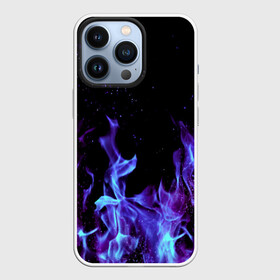 Чехол для iPhone 13 Pro с принтом Синий огонь в Петрозаводске,  |  | дым | разные | синий | цветные