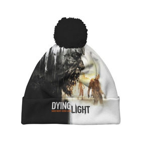 Шапка 3D c помпоном с принтом Dying Light в Петрозаводске, 100% полиэстер | универсальный размер, печать по всей поверхности изделия | dying light | horror | зомби | ужасы