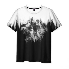 Мужская футболка 3D с принтом Dying Light в Петрозаводске, 100% полиэфир | прямой крой, круглый вырез горловины, длина до линии бедер | dying light | horror | зомби | ужасы