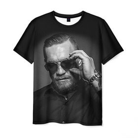 Мужская футболка 3D с принтом Конор Макгрегор 27 в Петрозаводске, 100% полиэфир | прямой крой, круглый вырез горловины, длина до линии бедер | макгрегор