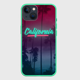 Чехол для iPhone 13 с принтом California в Петрозаводске,  |  | Тематика изображения на принте: america | california | city | state | sun. summer | америка | город | калифорния | лето | солнце | штат