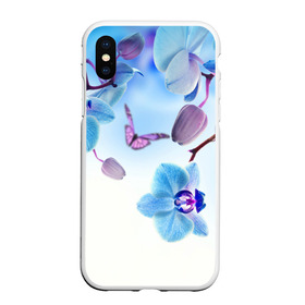 Чехол для iPhone XS Max матовый с принтом Flowers в Петрозаводске, Силикон | Область печати: задняя сторона чехла, без боковых панелей | Тематика изображения на принте: арт | краска | лето | лучи | любовь | новинки | популярные | природа | рисунки | свет | цветы