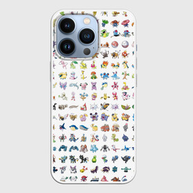 Чехол для iPhone 13 Pro с принтом Wall в Петрозаводске,  |  | bulbasaur | pikachu | pokemon | squirtle | бальбазар | пикачу | покемон | сквиртл