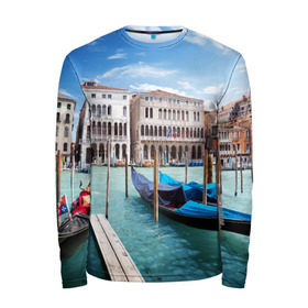 Мужской лонгслив 3D с принтом Италия (Венеция) в Петрозаводске, 100% полиэстер | длинные рукава, круглый вырез горловины, полуприлегающий силуэт | europe | italy | venice | венеция | вода | европа | ес | италия | каникулы | лодки | отдых | отпуск | солнце | туризм