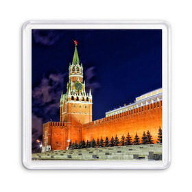 Магнит 55*55 с принтом Кремль в Петрозаводске, Пластик | Размер: 65*65 мм; Размер печати: 55*55 мм | moscow | russia | гордость | кремль | москва | отечество | родина | россия | столица