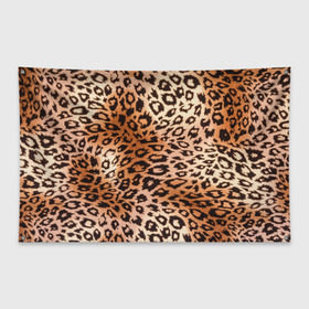 Флаг-баннер с принтом Леопардовая шкура в Петрозаводске, 100% полиэстер | размер 67 х 109 см, плотность ткани — 95 г/м2; по краям флага есть четыре люверса для крепления | гепард | гламур | леопард | мода | роскошь | шерсть