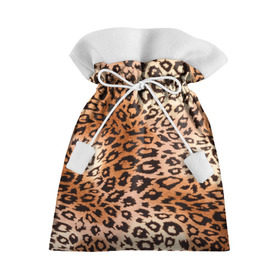 Подарочный 3D мешок с принтом Леопардовая шкура в Петрозаводске, 100% полиэстер | Размер: 29*39 см | Тематика изображения на принте: гепард | гламур | леопард | мода | роскошь | шерсть