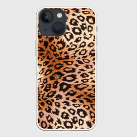 Чехол для iPhone 13 mini с принтом Леопардовая шкура в Петрозаводске,  |  | гепард | гламур | леопард | мода | роскошь | шерсть