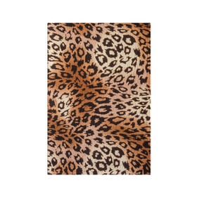 Обложка для паспорта матовая кожа с принтом Леопардовая шкура в Петрозаводске, натуральная матовая кожа | размер 19,3 х 13,7 см; прозрачные пластиковые крепления | Тематика изображения на принте: гепард | гламур | леопард | мода | роскошь | шерсть