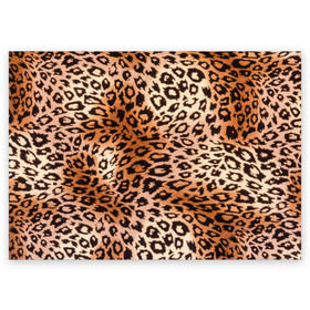Поздравительная открытка с принтом Леопардовая шкура в Петрозаводске, 100% бумага | плотность бумаги 280 г/м2, матовая, на обратной стороне линовка и место для марки
 | гепард | гламур | леопард | мода | роскошь | шерсть