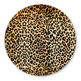 Коврик круглый с принтом Гепард (шкура) в Петрозаводске, резина и полиэстер | круглая форма, изображение наносится на всю лицевую часть | гепард | гламур | леопард | мода | пятна | роскошь | ткань | точки | шерсть