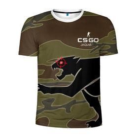 Мужская футболка 3D спортивная с принтом cs:go - Jaguar style (Ягуар) в Петрозаводске, 100% полиэстер с улучшенными характеристиками | приталенный силуэт, круглая горловина, широкие плечи, сужается к линии бедра | Тематика изображения на принте: cs | csgo | го | кс | ягуар