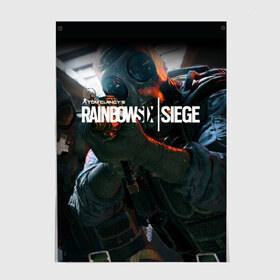 Постер с принтом Rainbow six | Siege в Петрозаводске, 100% бумага
 | бумага, плотность 150 мг. Матовая, но за счет высокого коэффициента гладкости имеет небольшой блеск и дает на свету блики, но в отличии от глянцевой бумаги не покрыта лаком | boom | fire | rainbowsix | siege | tom clansys