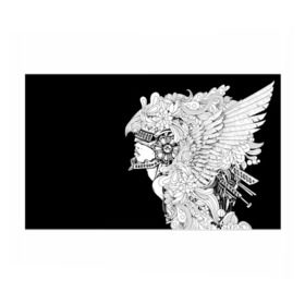 Бумага для упаковки 3D с принтом Ангел мира в Петрозаводске, пластик и полированная сталь | круглая форма, металлическое крепление в виде кольца | ангел | белое | девушка | киборг | крылья | новинки | текстуры | цветы | черное