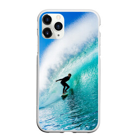 Чехол для iPhone 11 Pro матовый с принтом Океан в Петрозаводске, Силикон |  | лето | море | океан | отдых | серфинг | синяя