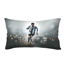 Подушка 3D антистресс с принтом Leo Messi в Петрозаводске, наволочка — 100% полиэстер, наполнитель — вспененный полистирол | состоит из подушки и наволочки на молнии | barselona | messi | аргентина | барселона | месси | мяч | футбол