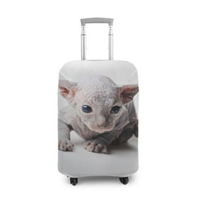 Чехол для чемодана 3D с принтом Сфинкс 1 в Петрозаводске, 86% полиэфир, 14% спандекс | двустороннее нанесение принта, прорези для ручек и колес | кот | котенок | котик | котэ | кошка | сфинкс