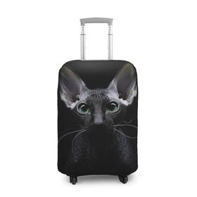 Чехол для чемодана 3D с принтом Сфинкс 2 в Петрозаводске, 86% полиэфир, 14% спандекс | двустороннее нанесение принта, прорези для ручек и колес | Тематика изображения на принте: кот | котенок | котик | котэ | кошка | сфинкс
