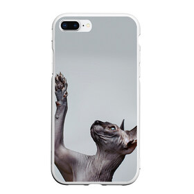 Чехол для iPhone 7Plus/8 Plus матовый с принтом Сфинкс 3 в Петрозаводске, Силикон | Область печати: задняя сторона чехла, без боковых панелей | кот | котенок | котик | котэ | кошка | сфинкс