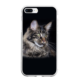 Чехол для iPhone 7Plus/8 Plus матовый с принтом Мейн-кун 5 в Петрозаводске, Силикон | Область печати: задняя сторона чехла, без боковых панелей | Тематика изображения на принте: кот | котенок | котик | котэ | кошка | мейн кун | мейнкун | мэйн кун | мэйнкун