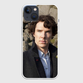 Чехол для iPhone 13 с принтом Холмс в Петрозаводске,  |  | benedict | cumberbatch | holmes | sherlock | бенедикт | камбербэтч | мориарти | холмс | шерлок